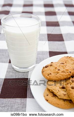 Cookies and milk View Large Photo Image Picture - Cookies and milk. Fotosearch