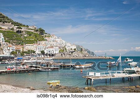 Harbour on the amalfi coast View Large Photo Image Picture - Harbour on the amalfi coast. Fotosearch