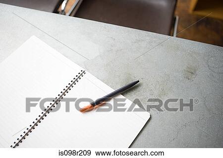 Notepad and pen View Large Photo Image Stock Photo - Notepad and pen. Fotosearch