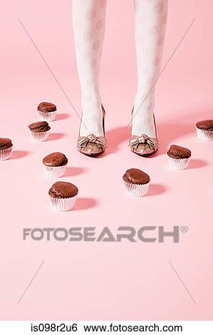 Legs of woman and cakes View Large Photo Image Stock Photograph - Legs of woman and cakes. Fotosearch