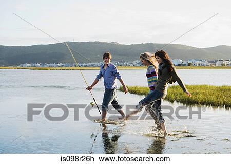 Teenagers going fishing View Large Photo Image Stock Image - Teenagers going fishing. Fotosearch