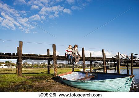 Teenagers on jetty View Large Photo Image Stock Image - Teenagers on jetty. Fotosearch