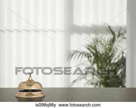 Service bell in a hotel View Large Photo Image Stock Photo - Service bell in a hotel. Fotosearch
