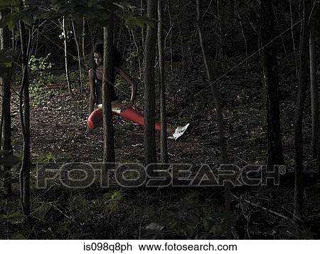Female athlete in forest View Large Photo Image Stock Image - Female athlete in forest. Fotosearch