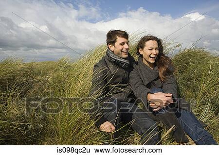 Couple outdoors View Large Photo Image Stock Photograph - Couple outdoors. Fotosearch