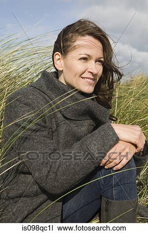 Woman outdoors View Large Photo Image Stock Image - Woman outdoors. Fotosearch