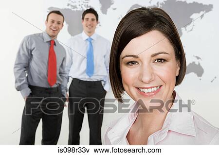 Businesswoman and businessmen View Large Photo Image Stock Photo - Businesswoman and businessmen. Fotosearch