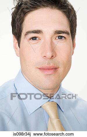 Stock Image - Portrait of a businesman. Fotosearch