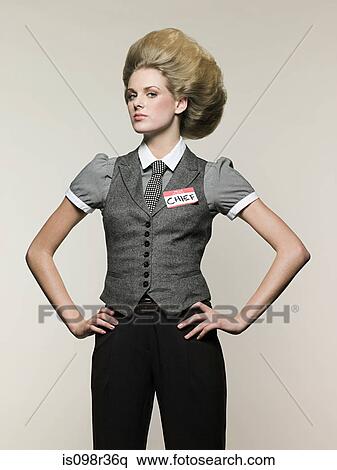 Businesswoman with hands on hips View Large Photo Image Stock Photography - Businesswoman with hands on hips. Fotosearch