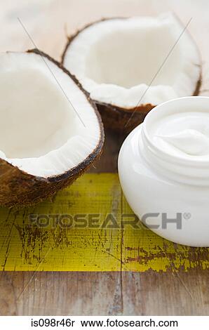 Stock Photography - Coconut and cream. Fotosearch