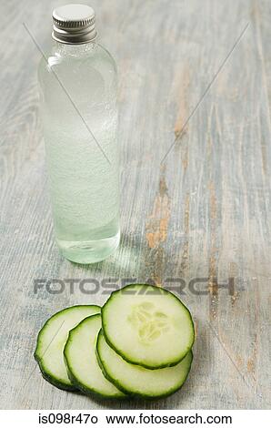 Picture - Cucumber and cleanser. Fotosearch