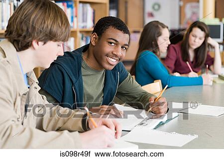 School students in library View Large Photo Image Stock Image - School students in library. Fotosearch