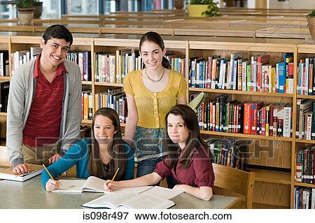 School students in library View Large Photo Image Stock Photo - School students in library. Fotosearch