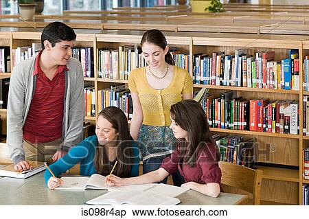 School students in library View Large Photo Image Stock Photography - School students in library. Fotosearch