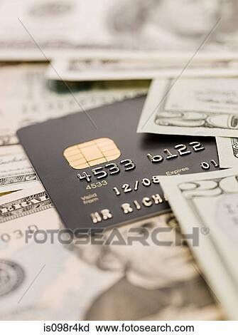 Banknotes and credit card View Large Photo Image Stock Image - Banknotes and credit card. Fotosearch