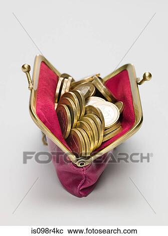 Euro coins in a purse View Large Photo Image Stock Image - Euro coins in a purse. Fotosearch
