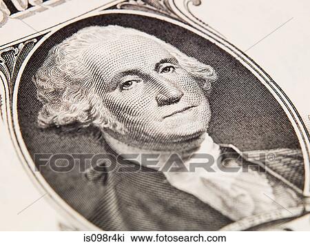 Stock Image - George washington on dollar bill. Fotosearch