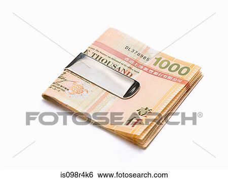 Hong kong dollars in clip View Large Photo Image Stock Photograph - Hong kong dollars in clip. Fotosearch