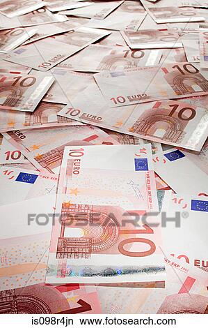Ten euro banknotes View Large Photo Image Picture - Ten euro banknotes. Fotosearch