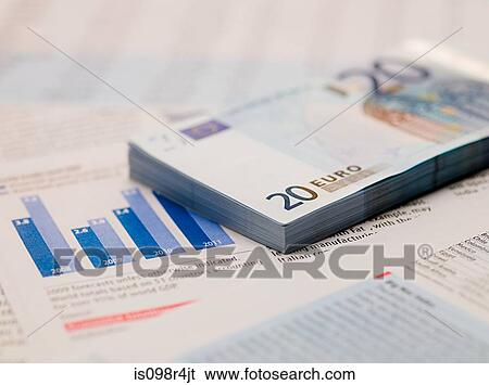 Twenty euro notes and graph View Large Photo Image Stock Photograph - Twenty euro notes and graph. Fotosearch