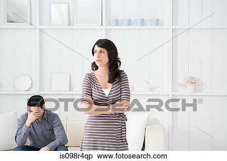 Stock Photography - Couple having relationship difficulties. Fotosearch