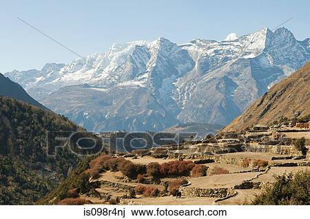 Himalayan mountain village View Large Photo Image Stock Image - Himalayan mountain village. Fotosearch