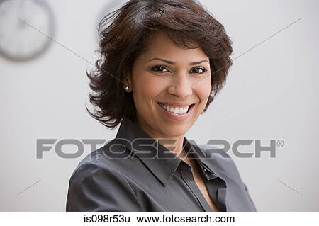 Stock Photograph - Portrait of a businesswoman. Fotosearch