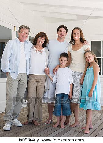 Three generation family View Large Photo Image Stock Photo - Three generation family. Fotosearch