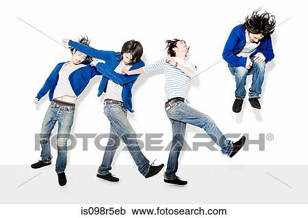 Man moving into a jump View Large Photo Image Stock Image - Man moving into a jump. Fotosearch
