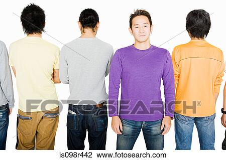 Man in a row View Large Photo Image Stock Image - Man in a row. Fotosearch