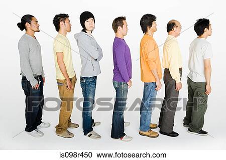 Men in a row View Large Photo Image Stock Image - Men in a row. Fotosearch