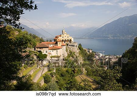 Landmark building on a swiss cliff View Large Photo Image Stock Image - Landmark building on a swiss cliff. Fotosearch