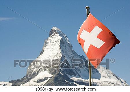 Swiss flag and matterhorn View Large Photo Image Stock Photo - Swiss flag and matterhorn. Fotosearch