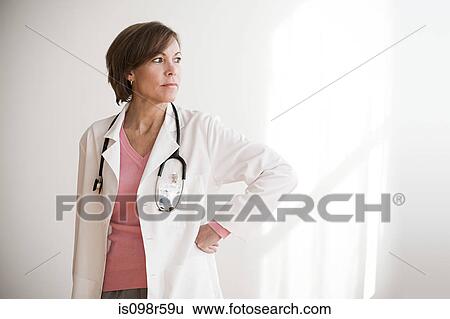 Portrait of a doctor View Large Photo Image Stock Photograph - Portrait of a doctor. Fotosearch