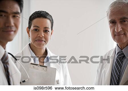 Three doctors View Large Photo Image Stock Photograph - Three doctors. Fotosearch