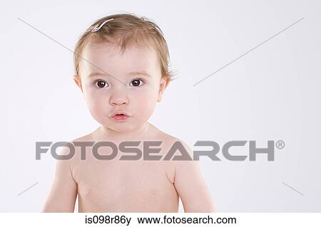 Stock Photo - Baby pouting. Fotosearch