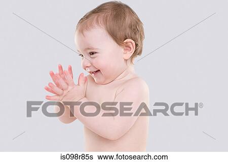 Happy baby View Large Photo Image Stock Photograph - Happy baby. Fotosearch