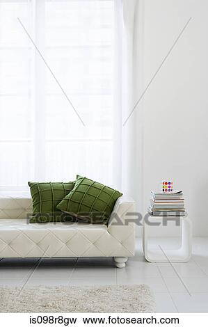 Modern sofa in a living room View Large Photo Image Stock Photo - Modern sofa in a living room. Fotosearch