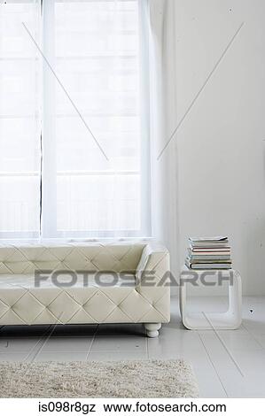 Modern sofa in a living room View Large Photo Image Stock Photo - Modern sofa in a living room. Fotosearch
