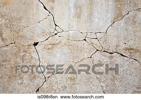 Cracked concrete wall View Large Photo Image Picture - Cracked concrete wall. Fotosearch