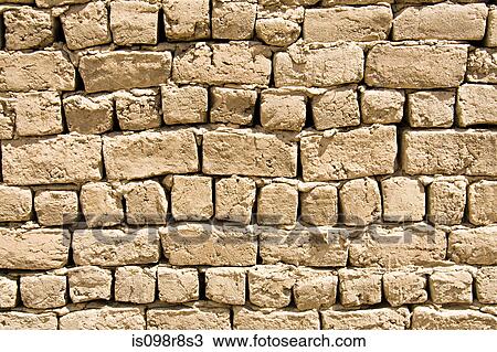 Stock Image - Old stone wall. Fotosearch