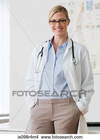 Portrait of a female doctor View Large Photo Image Picture - Portrait of a female doctor. Fotosearch