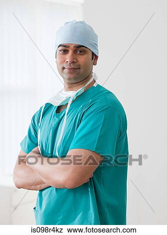 Portrait of a male surgeon View Large Photo Image Stock Photo - Portrait of a male surgeon. Fotosearch