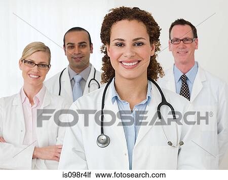 Portrait of four doctors View Large Photo Image Stock Image - Portrait of four doctors. Fotosearch