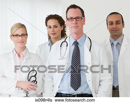 Portrait of four doctors View Large Photo Image Stock Photograph - Portrait of four doctors. Fotosearch