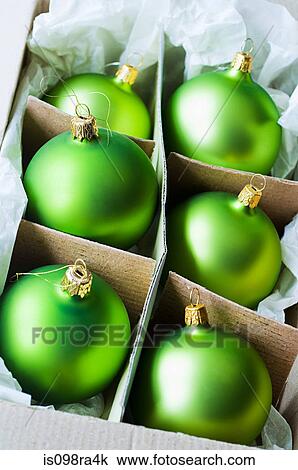 Stock Image - Christmas baubles. Fotosearch