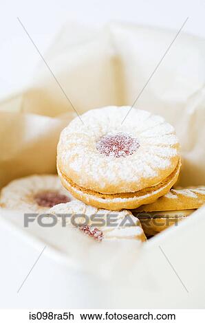 Stock Image - Cookies in a box. Fotosearch