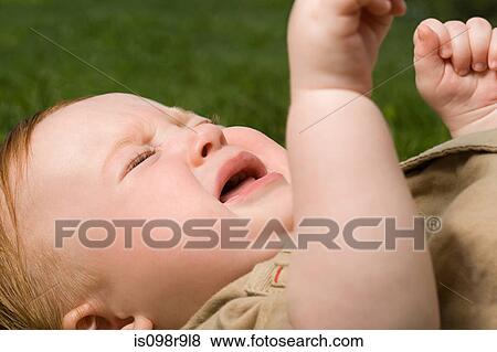 Stock Photo - Baby crying. Fotosearch