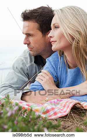 Couple outdoors View Large Photo Image Stock Image - Couple outdoors. Fotosearch