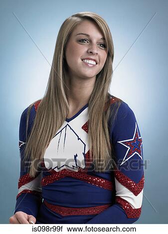 Portrait of a cheerleader View Large Photo Image Stock Image - Portrait of a cheerleader. Fotosearch